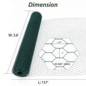 Farm Fence Heavy Zinc Coating Cattle Fence,Field Wire Fencing Deer Fence,Goat Fence,Hog Wire Fencing For Yard Livestock & Animals Protection (Option: Green 48m)